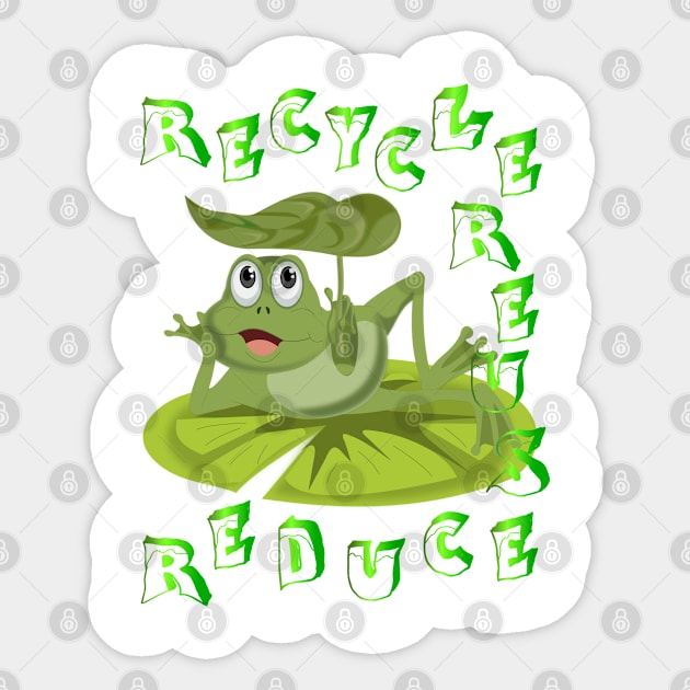 ENVIRONMENTAL FROG Sticker by Dot68Dreamz